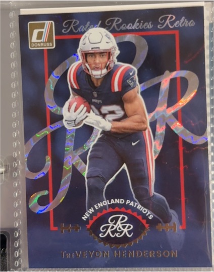 2025 Donruss #20 Treveyon Henderson Rated Rookies Retro — front