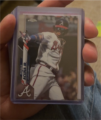 2020 Topps Chrome #112 Ronald Acuna Jr. — front