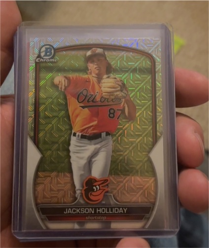 2023 Bowman Chrome #BCP-227 Jackson Holliday — front