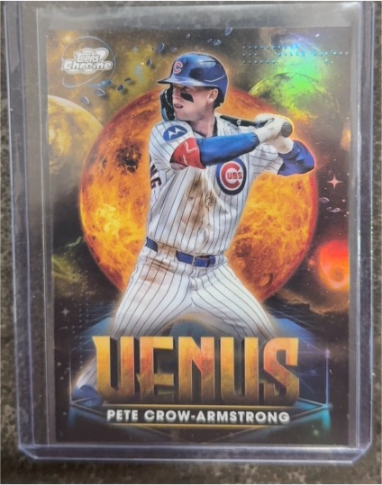 2025 Topps Chrome Cosmic #PPV-9 Pete Crow-Armstrong Planetary Pursuit Venus — front