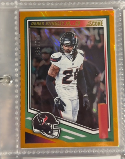 2025 Panini Score #194 Derek Stingley Jr. — front