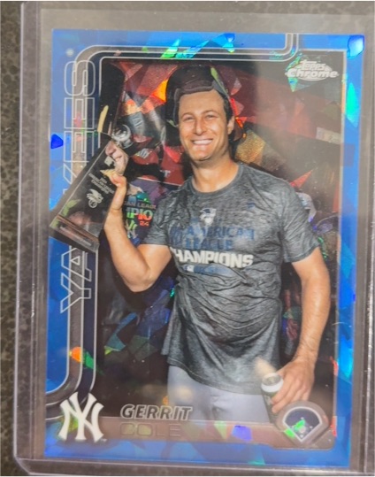 2025 Topps Chrome #110 Gerrit Cole Image Variation — front