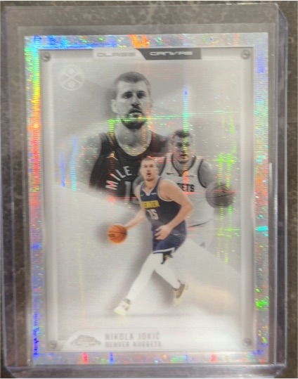 2025-26 Topps Chrome Basketball Glass Canvas #GC-2 Nikola Jokic — front