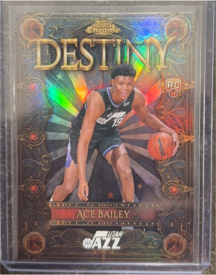 2025-26 Topps Chrome #D-5 Ace Bailey Destiny Rookie — front