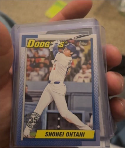 2025 Topps Series 1 #T90-100 Shohei Ohtani 1990 Topps Dodgers — front