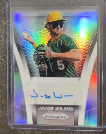 2025 Panini Prizm Throwback Signatures #TS-JW Jacob Wilson — front