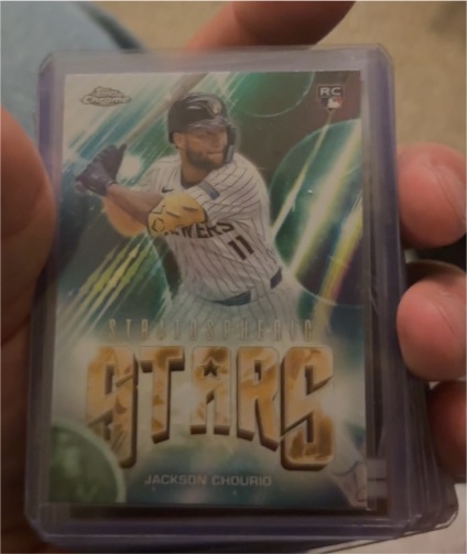 2024 Topps Chrome Update #SSC-17 Jackson Chourio Stratospheric Stars RC — front