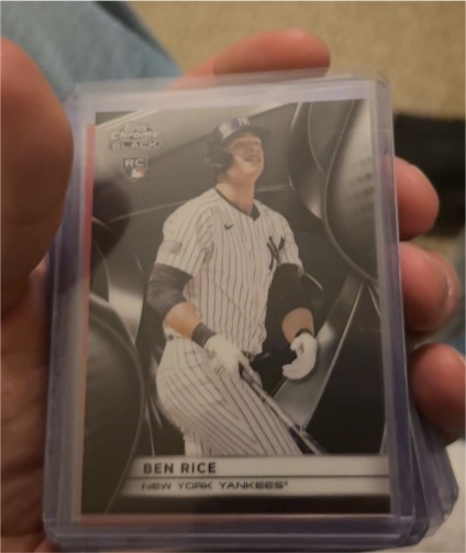 2025 Topps Chrome Black #120 Ben Rice — front