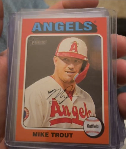 2024 Topps Heritage #52 Mike Trout — front