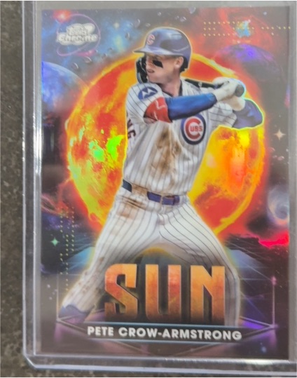 2025 Topps Cosmic Chrome Planetary Pursuit #PPS-9 Pete Crow-Armstrong The Sun — front