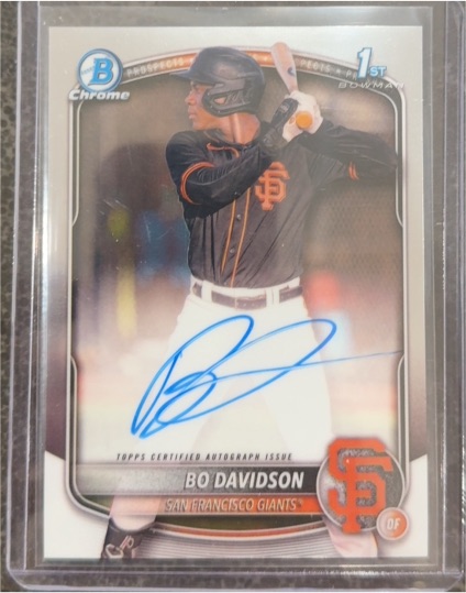 2025 Bowman Chrome #CPA-BD Bo Davidson — front