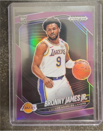 2024-25 Panini Prizm Black #94 Bronny James Jr. — front