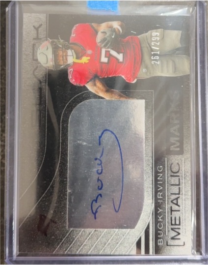 2025 Panini Black Metallic Marks #Bucky Irving — front