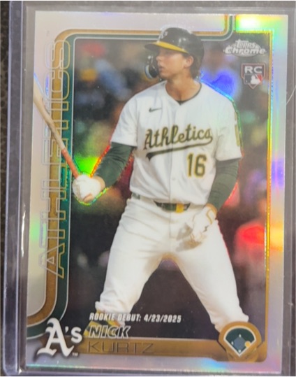 2025 Topps Chrome Update #USC180 Nick Kurtz — front