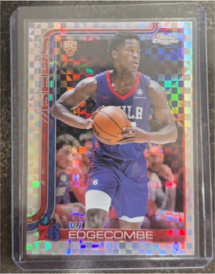 2025-26 Topps Chrome #253 VJ Edgecombe X-Fractor Rookie — front