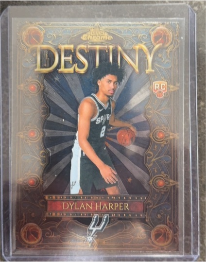 2025-26 Topps Chrome Destiny #D-2 Dylan Harper — front
