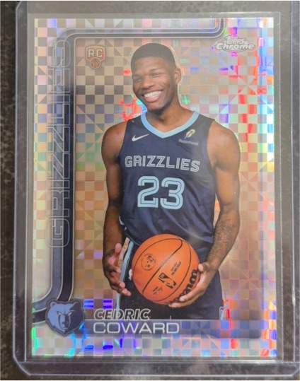 2025-26 Topps Chrome #261 Cedric Coward — front