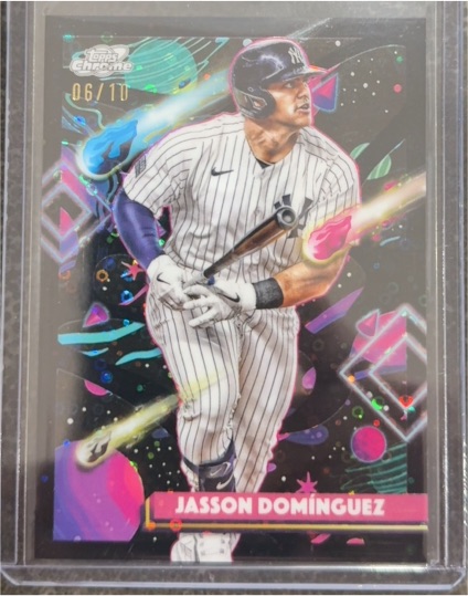 2025 Topps Chrome Cosmic #06/10 Jasson Dominguez — front