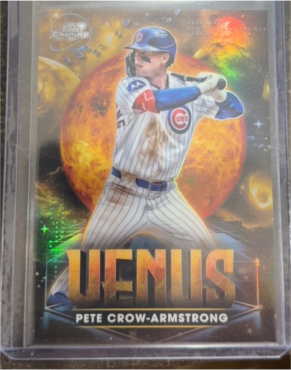 2025 Topps Cosmic Chrome Pete Crow-Armstrong Planetary Pursuit Venus SP #PPV-9 — front