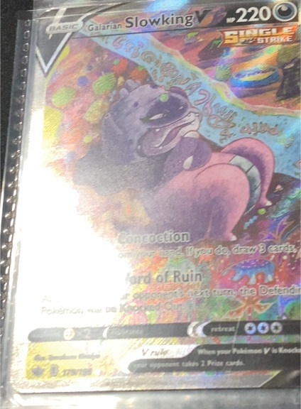2021 Pokemon TCG Evolving Skies #180 Galarian Slowking V — front