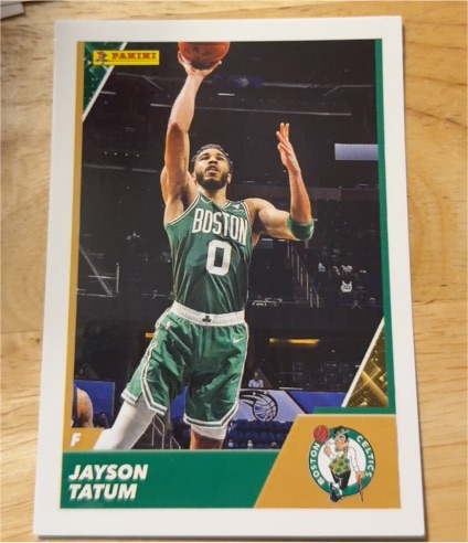 2021-22 Panini NBA Sticker & Card Collection #36 Jayson Tatum — front
