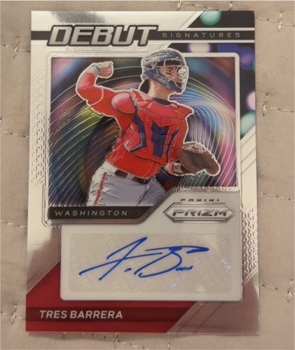 2021 Panini Prizm Debut Signatures #DS-TB Tres Barrera — front
