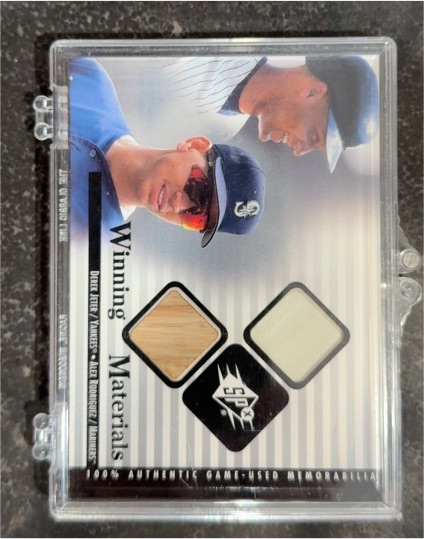 2000 Upper Deck SPx Winning Materials #DJ-AR Derek Jeter / Alex Rodriguez — front