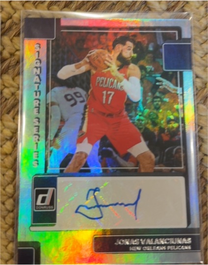 2022-23 Panini Donruss #SS-JVL Jonas Valanciunas Autograph — front