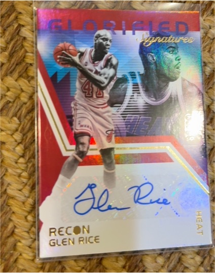 2020-21 Panini Recon Glorified Signatures #GS-GRC Glen Rice — front