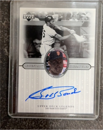 2000 Upper Deck Legends #S-BB Bobby Bonds Legendary Signatures — front