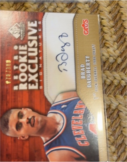 2009-10 Upper Deck SP Rookie Exclusive #RR-BD Brad Daugherty — front