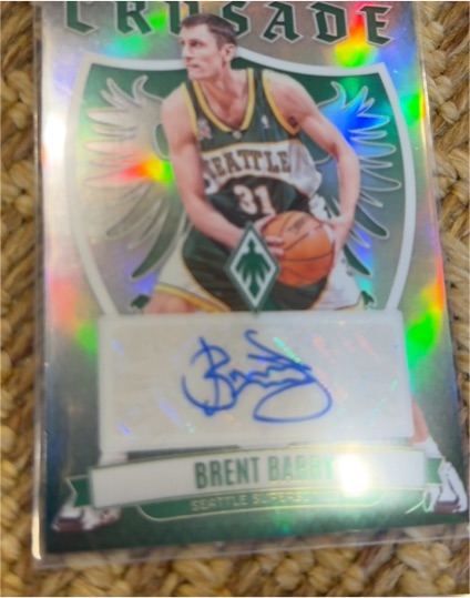 2023-24 Panini Phoenix Crusade Signatures #CS-BBA Brent Barry — front