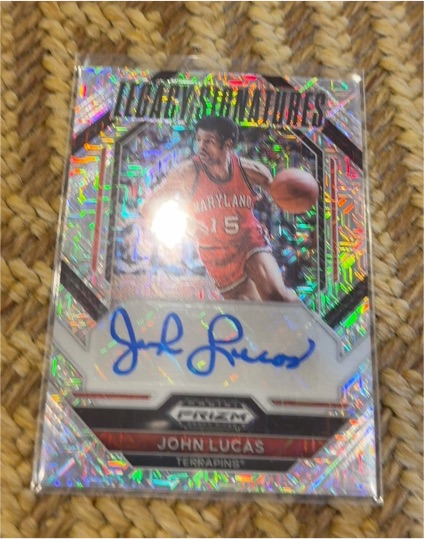2023 Panini Prizm Draft Picks Legacy Signatures #LS-JLM John Lucas — front