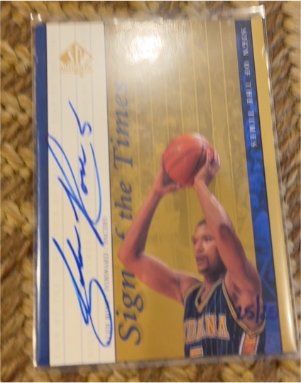 1999-00 SP Authentic Sign of the Times #SOTT-SJ Stephen Jackson — front