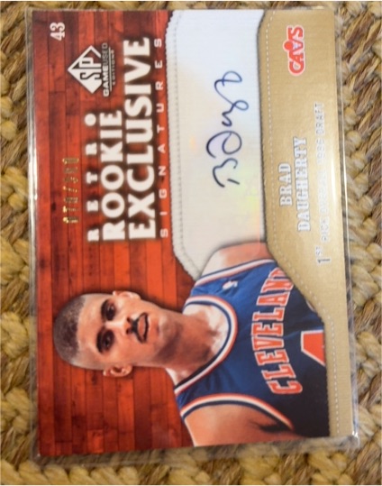 2009-10 Upper Deck SP Game Used Retro Rookie Exclusive Signatures #43 Brad Daugherty — front