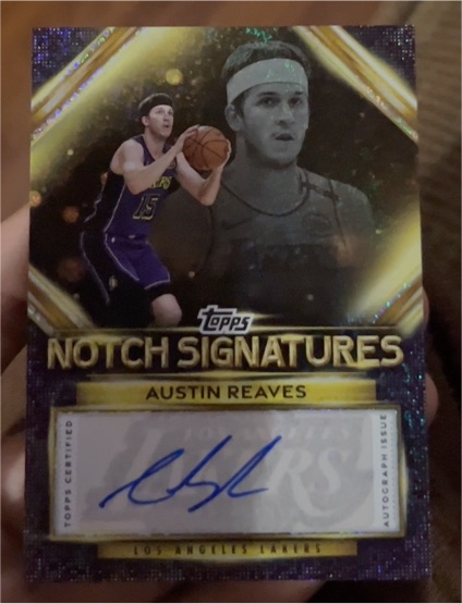 2025-26 Topps Notch Signatures #TNS-ARE Austin Reaves — front