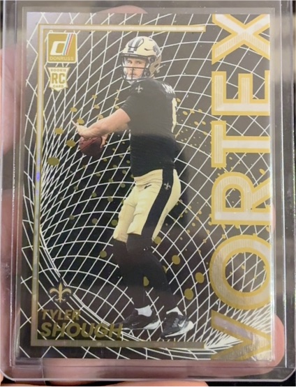 2025 Panini Donruss #18 Tyler Shough Vortex Rookie — front