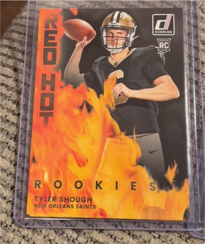2025 Panini Donruss #RHR-TYS Tyler Shough Red Hot Rookies — front