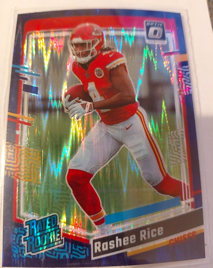 2023 Panini Donruss Optic #257 Rashee Rice Rated Rookie Purple Shock — front