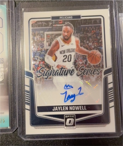 2024-25 Panini Donruss Optic #SS-NOW Jaylen Nowell Signature Series Auto — front
