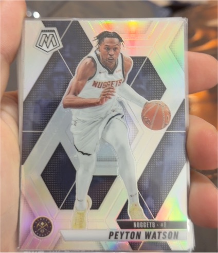 2019-20 Panini Mosaic #8 Peyton Watson — front