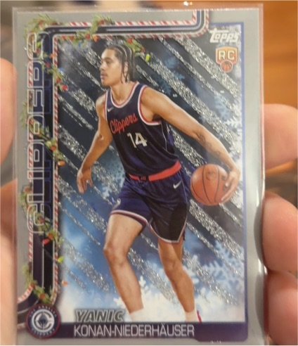 2025-26 Topps Holiday #H190 Yanic Konan-Niederhauser — front