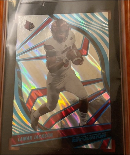 2023 Panini Chronicles Revolution Draft Picks #80 Lamar Jackson — front