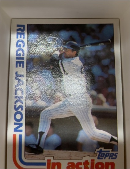 1982 Topps In Action Reggie Jackson — front