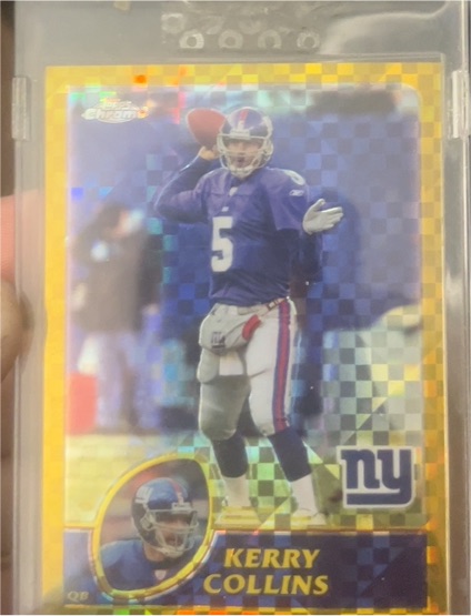 2003 Topps Chrome Gold Edge Issues #248 Kerry Collins — front