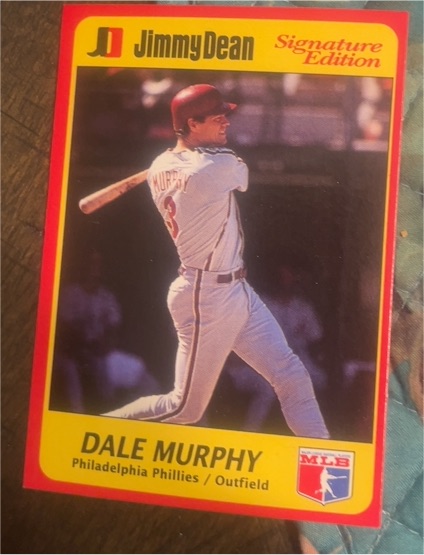 1991 Jimmy Dean Signature Edition #3 Dale Murphy — front