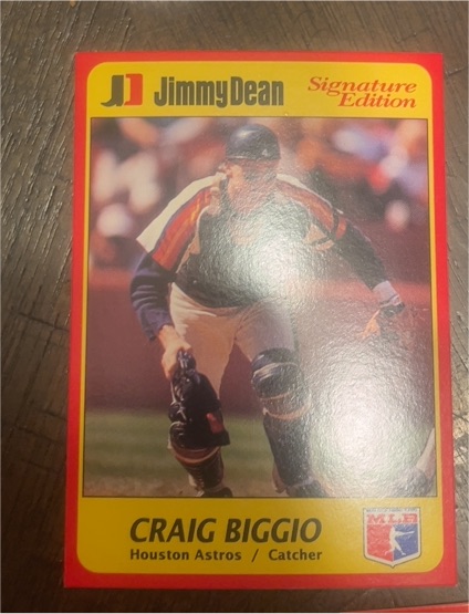 1991 Jimmy Dean Signature Edition #16 Craig Biggio — front