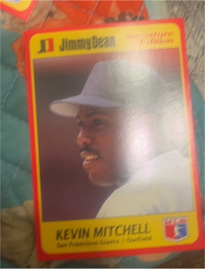 1989 Score Signature Series Kevin Mitchell — front