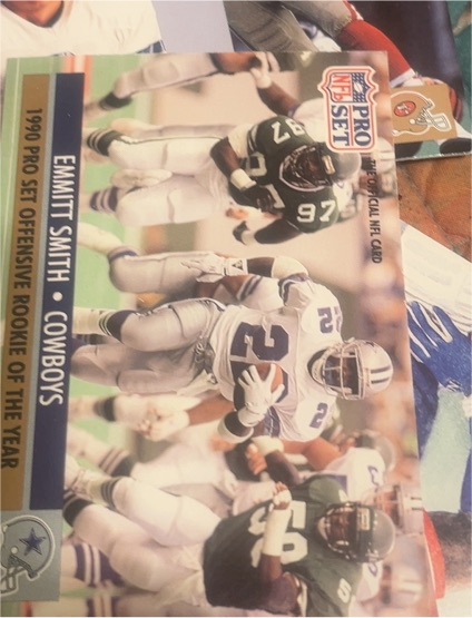 1991 Pro Set #1b Emmitt Smith Dallas Cowboys — front