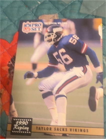 1991 Pro Set #336 Taylor Sacks Vikings — front